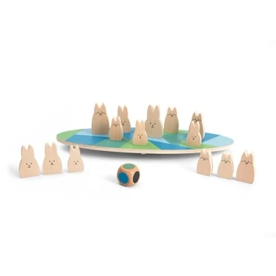 Afbeelding van BS Toys Evenwicht konijntjes Bordspel Educatief Spel Behoud Vanaf 4 Jaar 2 Spelers Cadeau kind