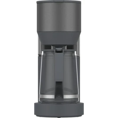 Afbeelding van GRUNDIG KM 7340 Filterkoffiezetapparaat, vermogen 1150 W, druppelbescherming, aromafunctie, automatische uitschakeling, permanent filter, 1,25 l, glazen kan met 10 kopjes, donker roestvrij staal
