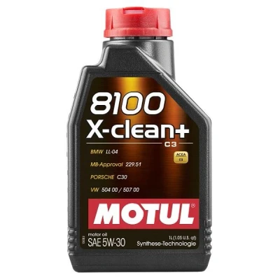 Afbeelding van Motul 8100 X CLEAN+ 5W 30 1L Motorolie 109222 BMW: 1 Hatchback, 3 Touring, 5 Saloon, VOLKSWAGEN: GOLF 7, 6, Polo IV Hatchback