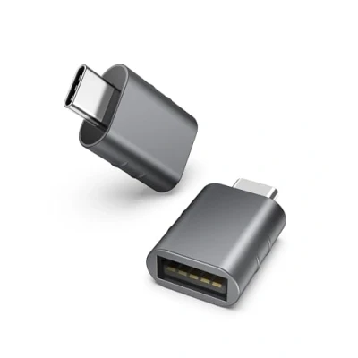Afbeelding van Syntech adapter USB C naar USB, 2 stuks, USB3 aansluiting, compatibel met MacBook Pro/Air 2021 iMac iPad Mini 6/Pro