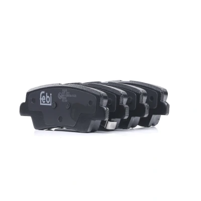 Afbeelding van FEBI BILSTEIN 116285 Remblokkenset Achteras Met akoestische slijtagewaarschuwing KIA: RIO 3, CARENS 4, 3 Stufenheck, HYUNDAI: i40 Estate