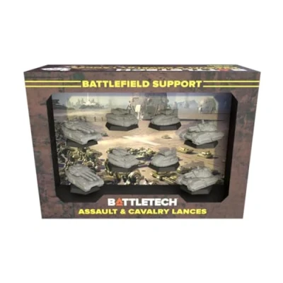 Afbeelding van Catalyst Game Labs BattleTech huurlingen forcepack aanvals en cavaleriewerpen ter ondersteuning van het slagveld uitbreiding miniatuurspel vanaf 14 jaar grijs