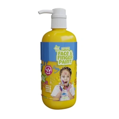 Afbeelding van Natural Face &amp; Finger Paint 1000 ml Bottle Dispenser Geel