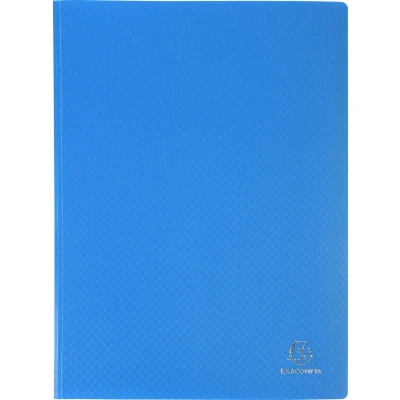Afbeelding van Exacompta Ref. 88112E 1 zichtmap van Opak mat en ondoorzichtig polypropyleen, met gladde, zeer transparante binnenzakken, 100 hoezen 200 foto&#039;s. DIN A4 plafondverf lichtblauw
