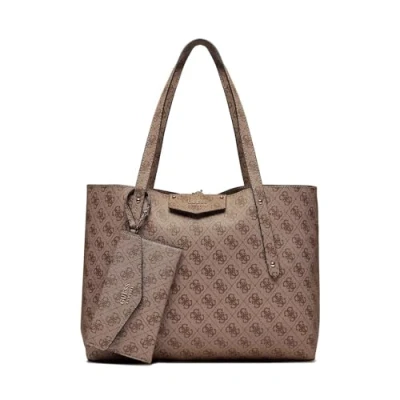 Afbeelding van Guess Brenton Shopper, Dames, Maat: One Size, Latte logo