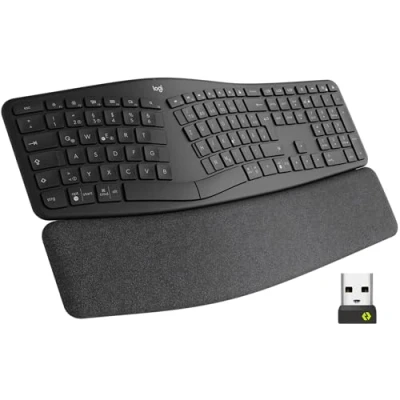 Image de Logitech ERGO K860 Split Keyboard for Business Clavier sans fil Bluetooth LE Allemand graphite