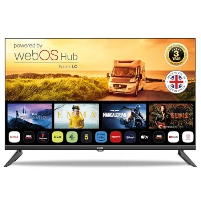 Afbeelding van Cello Smart Camping Travel TV 32 inch 12 V Triple Tuner Bluetooth Disney+ Netflix, Apple + Prime Video Paramount Caravans HGVS boten