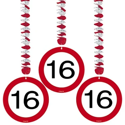 Image de Décoration Spiral 16 Panneau de signalisation 3 pièces