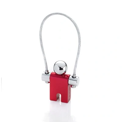 Afbeelding van Troika Moderne uniseks Sleutelhanger (1 stuk), Rood/Zilver,