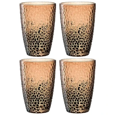 Afbeelding van Longdrinkglas 340ml zand MATERA set van 4