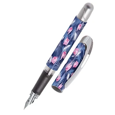 Afbeelding van ONLINE College Floating Ergonomische vulpen voor school, medium punt, softgrip, geschikt standaard inktvullingen, navulbaar, ideaal kinderen