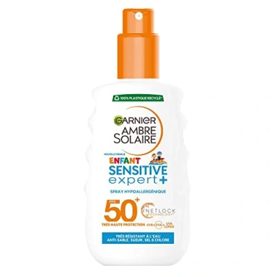 Afbeelding van Garnier Ambre Solaire Sensitive Expert Kids SPF50+ Zonnebrand Spray 200ml