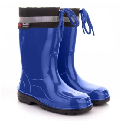 Afbeelding van LEMIGO Rubberen regenlaarzen voor kinderen met revers KIM, Blauw