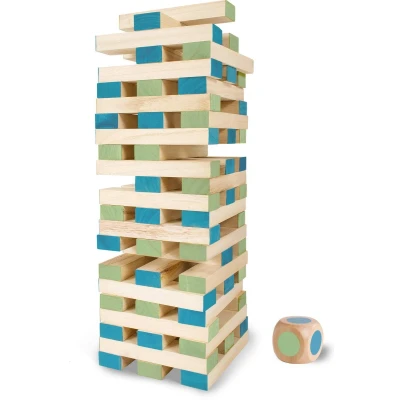 Afbeelding van Grote Toren met Dobbelsteen (Jenga)