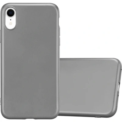 Afbeelding van Cadorabo Hoesje geschikt voor Apple iPhone XR in METALLIC GRIJS Beschermhoes gemaakt van flexibel TPU silicone Case Cover