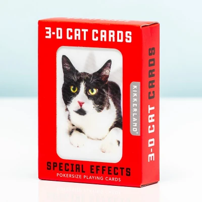 Afbeelding van 3D Speelkaarten Katten