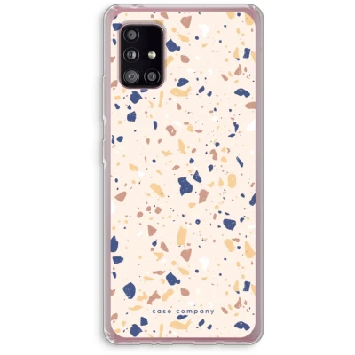 Afbeelding van Case Company® hoesje geschikt voor Samsung Galaxy A51 5G Terrazzo N23 Soft Cover Telefoonhoesje Bescherming aan alle Kanten en Schermrand