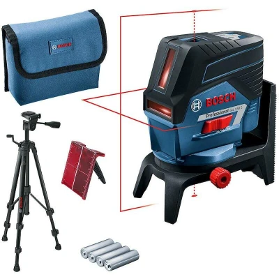 Image de BOSCH GCL 2 50 C laser combi rouge en mallette avec support de construction BT 150 (4x 1.5V AA battery) 0601066G02