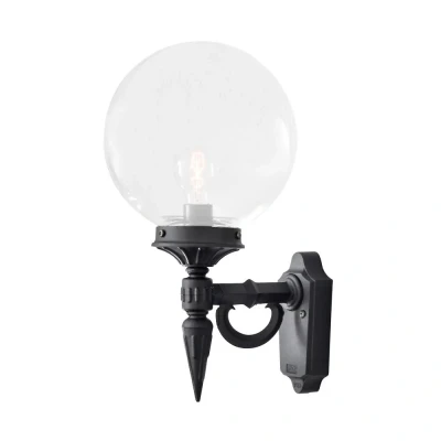 Afbeelding van Konstsmide Orion 496 750 Buitenlamp (wand) Spaarlamp, LED E27 100 W Zwart