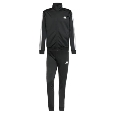 Afbeelding van adidas Sportkleding Basic 3 strepen gebreid trackpak, zwart, XL shorts