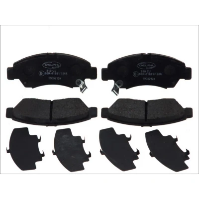 Afbeelding van DELPHI LP810 Remblokkenset Met akoestische slijtagewaarschuwing anti kreukplaat toebehoren HONDA: Civic 6 Hatchback, V Jazz 2