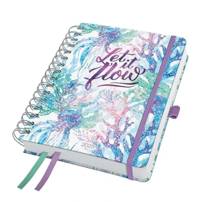 Afbeelding van Spiraal agenda Inspire A5 2025 (NL/FR/EN/DU) Underwater Miracles Hardc