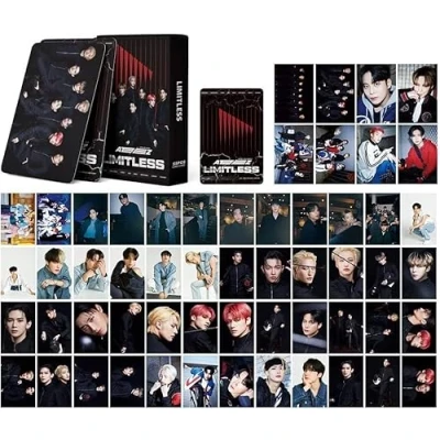 Afbeelding van ATEEZ Fotokaarten Group Fotokaarten, LIMITLESS Nieuw Album Kaarten Mini Poster Lomo Cards voor Fans Cadeau