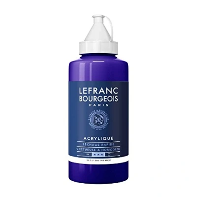 Afbeelding van Lefranc Bourgeois fijne acrylverf, Fles 750 ml, ultramarijn