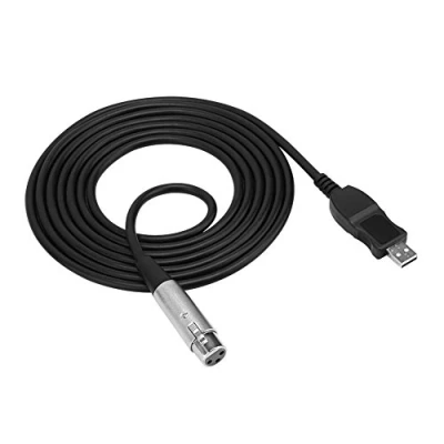 Afbeelding van Vbestlife USB mannelijk naar XLR vrouwelijk adapterkabel voor audio studio microfoon