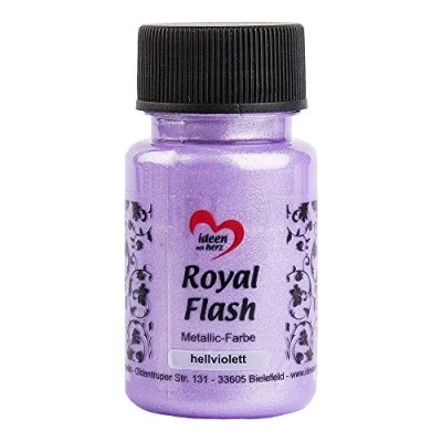 Afbeelding van Royal Flash Metallic acrylverf met fijne glitterdeeltjes, 50 ml, lichtpaars
