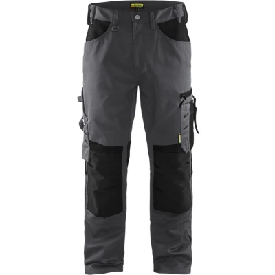Afbeelding van Blaklader Werkbroek zonder spijkerzakken 1556 1860 Medium Grijs/Zwart D100