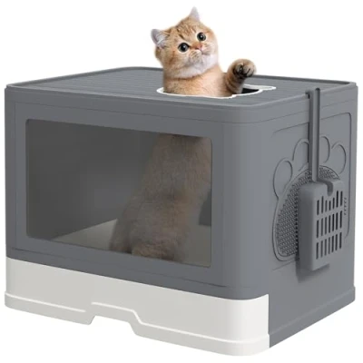 Afbeelding van PawHut Katzentoilette mit Schaufel D31 085V00