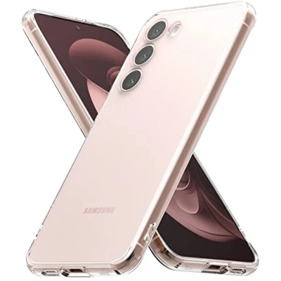 Afbeelding van Ringke Fusion Beschermhoes compatibel met Samsung Galaxy S23 Plus 5G, matte achterkant, satijnen textuur, transparant mat