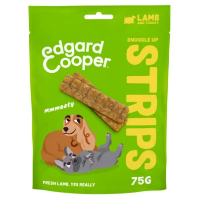 Afbeelding van Edgard &amp; Cooper Adult Strips Lam Kalkoen 75 gr