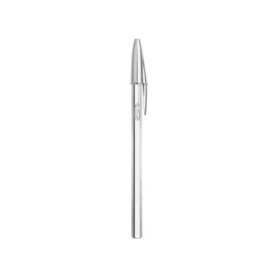 Afbeelding van BIC 207063 zilveren kristallen balpen, middelgroot, zwart