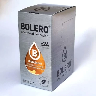 Afbeelding van Bolero Drank 24 zakjes, porties van 3 g, oplosbare poederbereiding voor verse fruitige drank, verdund in water, 72 gram, gezoet met stevia (mandarijn)