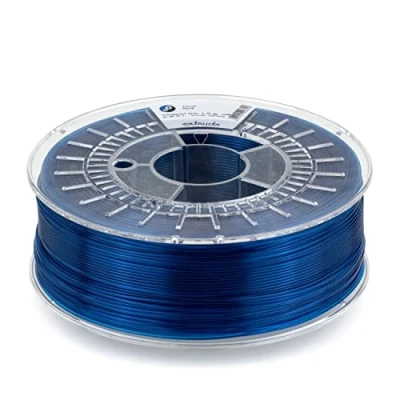 Afbeelding van extrudr® PETG ø1,75 mm (1,1 kg) &#039;transparant blauw&#039; 3D printerfilament gemaakt in Oostenrijk