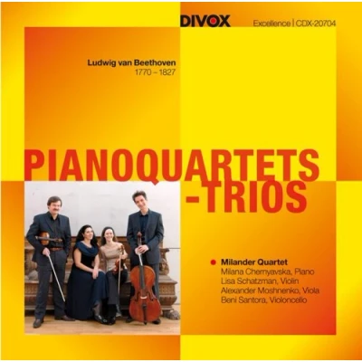 Afbeelding van Milander Quartett Beethoven: Pianoquartets Trios (CD)