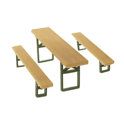 Afbeelding van Faller 48 Banken en 24 Tafles modelbouwsets, hobbybouwspeelgoed voor kinderen, modelverf accessoires
