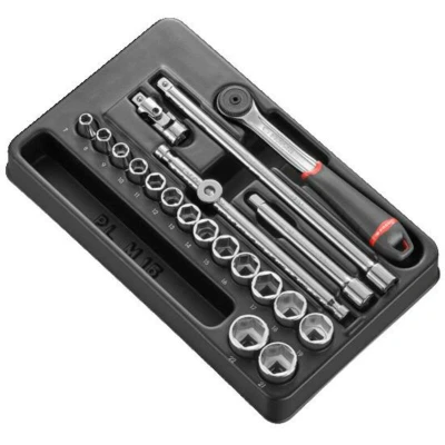 Afbeelding van Facom MOD.J161 36 module 3/8? 6 KANT doppen EN ratel, Actie 2020