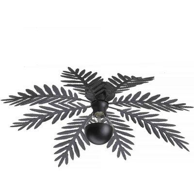 Afbeelding van Ylumen Plafondlamp Palm 8 bladen Ø 65 cm zwart