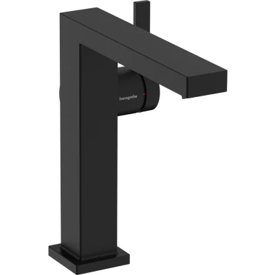 Afbeelding van hansgrohe Tecturis E ééngreeps wastafelkraan 150 Fine CoolStart zonder waste mat wit