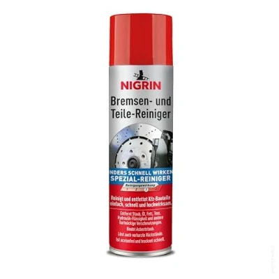 Afbeelding van Nigrin Remreiniger, reiniger voor motoronderdelen, 500 ml spray het ontvetten van remonderdelen, motoren, machines