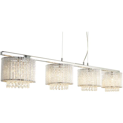 Afbeelding van Hanglamp Elise, 4 lamps, balken