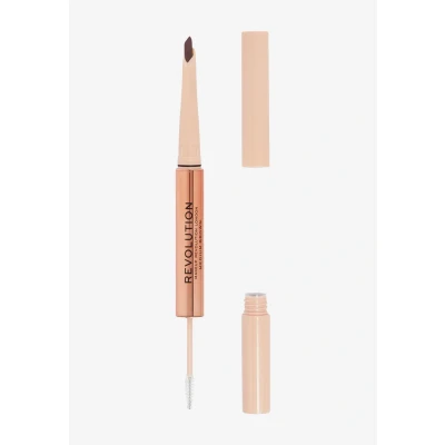 Afbeelding van Makeup Revolution Fluffy BROW Filter DUO Wenkbrauwverf, Maat: One Size, Medium brown