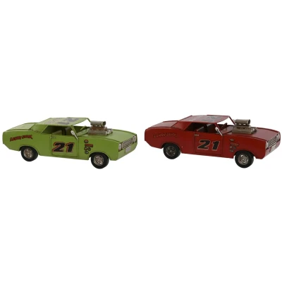 Afbeelding van Decoratieve figuren Home ESPRIT Rood Groen Vintage 25,5 x 10 8,5 cm (2 Stuks)