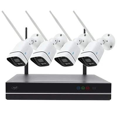 Afbeelding van PNI House WiFi660 NVR videobewakingsset 8 kanalen en 4 draadloze buitencamera&#039;s 3 MP, P2P, IP66