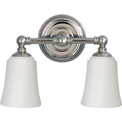 Afbeelding van LED badkamer wandlamp Huguenot Lake, 2 lamps