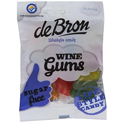 Image de De Bron Sugar Free Wine Gums 100g