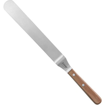Afbeelding van Triangle Paletmes met Ergonomische Knik 25 cm Lemmet Kersenhouten Heft